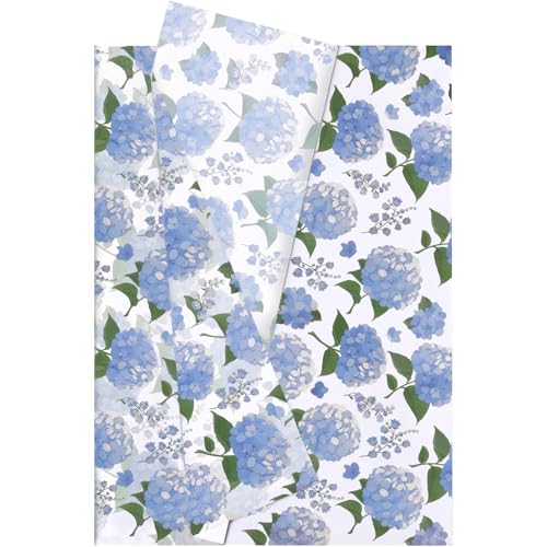 Jwssor Seidenpapier, Blume, 20 Blatt, 50 x 35 cm, Geschenkverpackungspapier von Jwssor