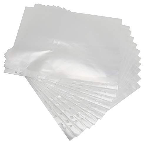 100pcs A4 Dokumentordner klare Ordner, transparente Kunststoffordner für Dokumente Dateiordner A4 Kunststoffumschläge transparente Dokumentbeutel Papierhalterdatei Ordner von Jwthee