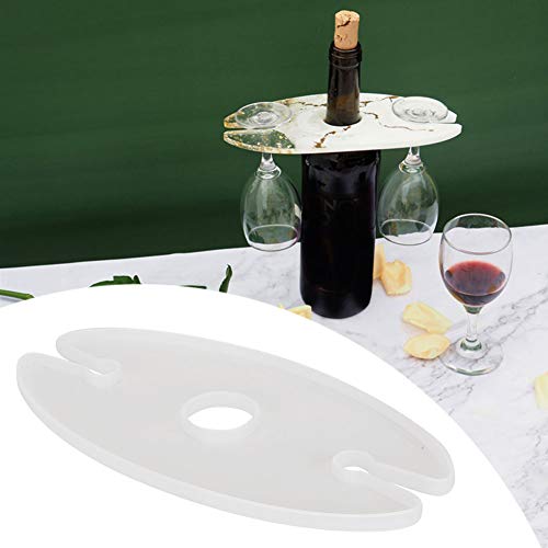 2PCS Wine Glass Holder Resin Moulding Serving Tray Epoxys Resin Casting Moldes Stemware Racks DIY Artist Crafts Making for Home Kitchen Bar von Jwthee