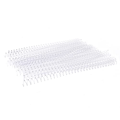 Binderücken, 20 Stück, 30 Löcher, lose Blätter, Binderinge, Binderücken, Schnapp-Split-Bindekämme, Bindering, Federspiralringe für A4-Papier (13 mm x 30 Löcher, transparent, 20 Streifen) von Jwthee