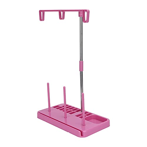 Garnständer mit 3 Spulen, Garnrollenhalter, Ständer, 3 Spulenhalter, leichter Garnständer, Garnständer, Garnorganisator für Stickerei, Quilten, Nähmaschinen (Pink) von Jwthee