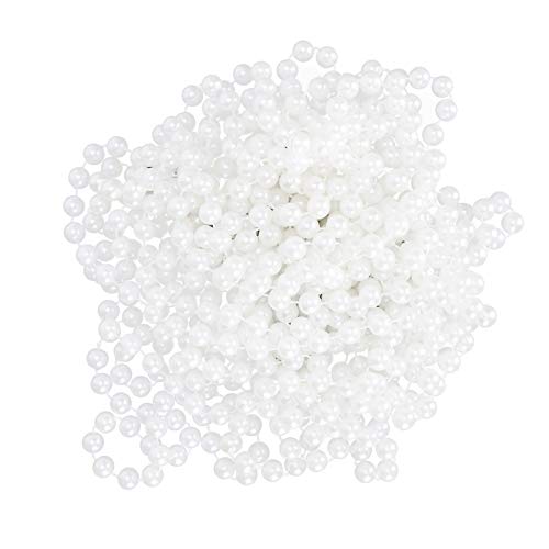 Girlande aus künstlichen Perlen, 10 m, 12 mm, künstliche weiße Perlen, Girlande, weiße Perlenstränge, Spule, Perlenschnur, Perlenrolle für Hochzeit, Party, Weihnachtsbaum, von Jwthee