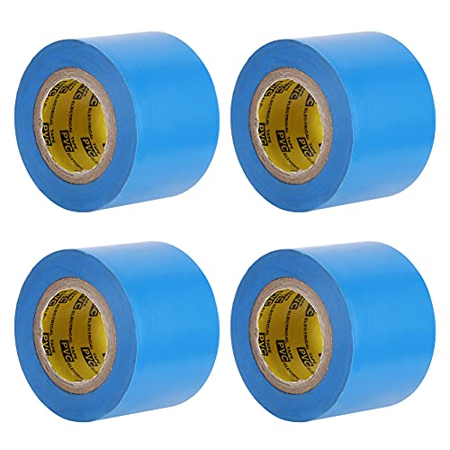 Jwthee 4PCS Elektrisches Klebeband, elektrische Isolationsbandreparatur Isolationsband Elektrisches Isolierband für elektrische Kabelspleißen und Rohrwasserlecks Reparatur (Blue) von Jwthee