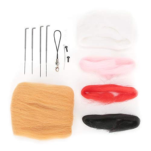 Jwthee Nadelfilz-Set, Nadelfilz-Starter-Set, Tiere, Nadelfilz-Set, Wollfilz-Materialien-Set mit Filzwerkzeug zum Nadelfilzen (Hase Shiba Inu) von Jwthee