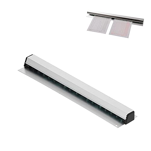 Restaurant-Tickethalter, Quittungshalter, Aluminium-Bestellregal, silberfarbenes Küchen-Slide-Check-Rack für Wände, Zuhause, Küche, Büro, Cafés, Kneipen (11,8 Zoll) von Jwthee