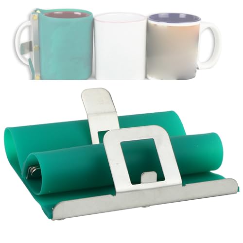 Sublimation Mug Wraps for 11OZ Mugs, 3D Sublimation Silicone Mug Clamp Heat Resisting Cup Clamp Fixture for Printing Mugs von Jwthee