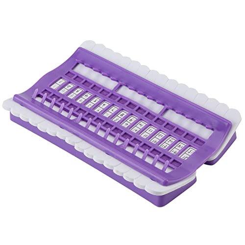 Zahnseide-Organizer, Kreuzstich-Set, Stickgarn-Projektkarte, 30 Positionen, Nähnadelnadelhalter, Zahnseide-Organizer, Stickregal, Stickgarn-Organizer (Purple) von Jwthee