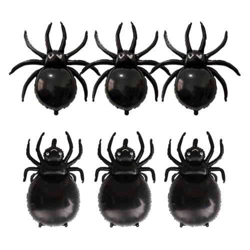 Halloween Luftballons Spinnen Folienballon Halloween Party Deko Schwarze Ballons Halloween Deko Spinnen Groß Luftballon 80cm Halloween Folienballon Aufblasbare Spinne Ballons Grusel Party Spinne Deko von Jxuzh