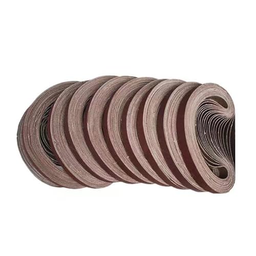 Schleifband, 1060 x 25 mm, Körnung 40–1000, Aluminiumoxid, Schleifband, Zubehör zum Polieren und Schleifen, 5 Stück von Jyving