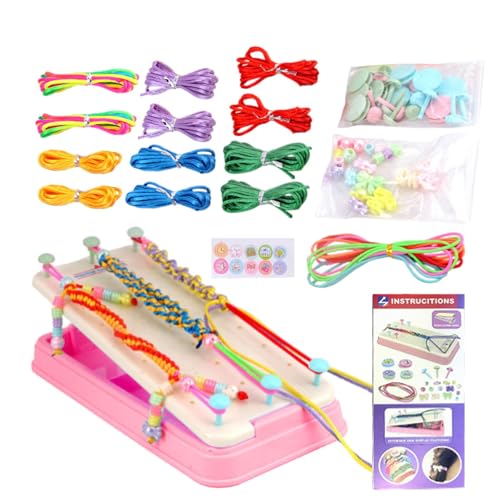 Hand Rope Braider Set | Multi-Colored Bracelets String Jewelry Maker Kits Toys | Friendship Bracelet Maker Set, Creative Hand Rope Braiding Kit For Teen Girls Jewelry Crafting And Gift Making von Jyxuyy