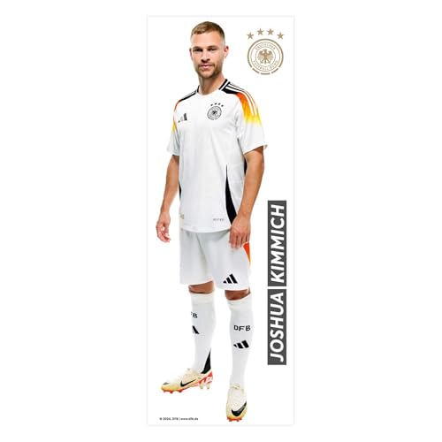 K&L Wall Art DFB Wandsticker Deutsche Nationalmannschaft Wandtattoo Fußballspieler Logo Fußball Trikot - Offizielles Lizenzprodukt (Kimmich, 30x90 cm, DFB) von K&L Wall Art