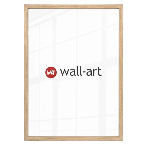 K&L Wall Art Große Bilderrahmen aus Holz Fotorahmen Natur Holzbilderrahmen Echtholz Gallerie Einzelrahmen mit Acryl-Glas (Naturholz, 30x40 cm) von K&L Wall Art