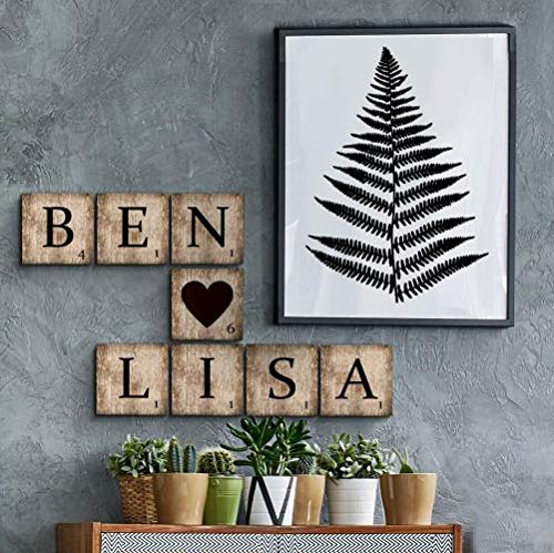 K&L Wall Art Holzbuchstaben Birke Buchstabe S 10cm Scrabble Deko Buchstaben aus Holz Wandbilder zum Aufstellen von K&L Wall Art