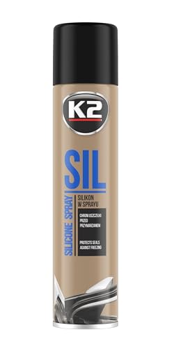 K2 Silikon-Schmiermittel Spray - Entwickelt für die Schmierung von Kunststoff Gummi Metall Glas und anderen Oberflächen - 300ml (3) von K2