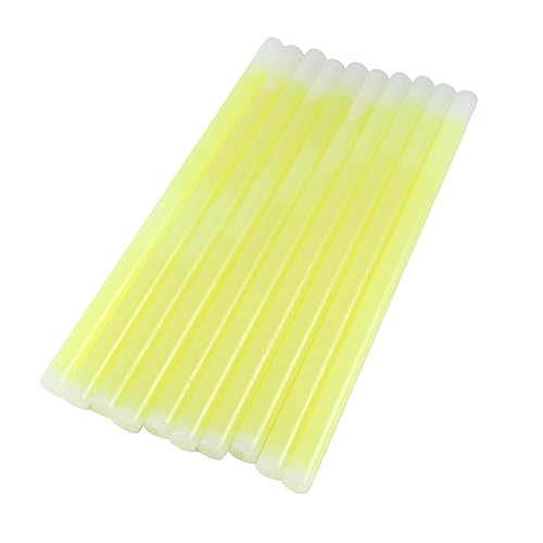 KACPLY 10 Stück 30,5 cm Knicklichter Bulk Notfall-Leuchtstäbe Knicklichter Survival-Kit Camping Hochzeit Party Karneval Zubehör von KACPLY