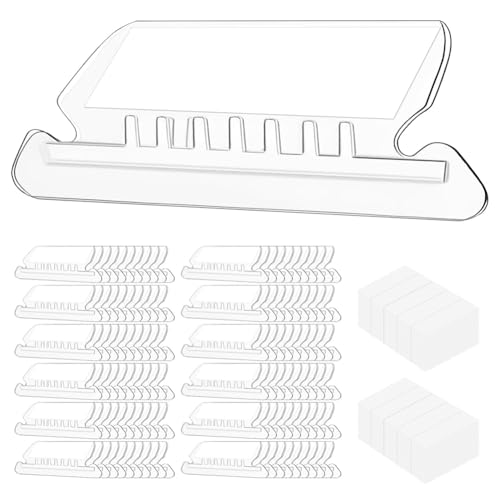 KACPLY Hängeregistraturen, 100 Stück Aktenordner, Registerkarten für Hängemappen, Kunststoff-Hängemappen-Registerkarten von KACPLY