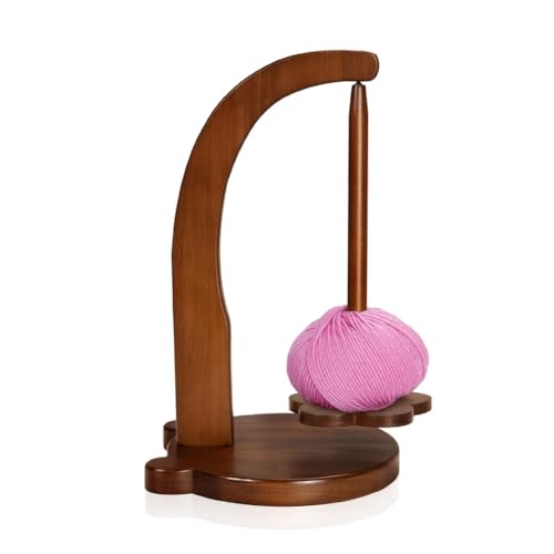 KACPLY HanaWood Garnhalter Holz Garn Spinner zum Stricken und Häkeln, Häkelgeschenk für Strickliebhaber von KACPLY