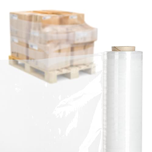 KADAX transparente Stretchfolie, 300x50cm Plastikfolie, 3kg Umzugsfolie, Palettenfolie für Möbel, Lager, Transport, widerstandsfähige Wickelfolie, Verpackungsfolie (transparent) von KADAX
