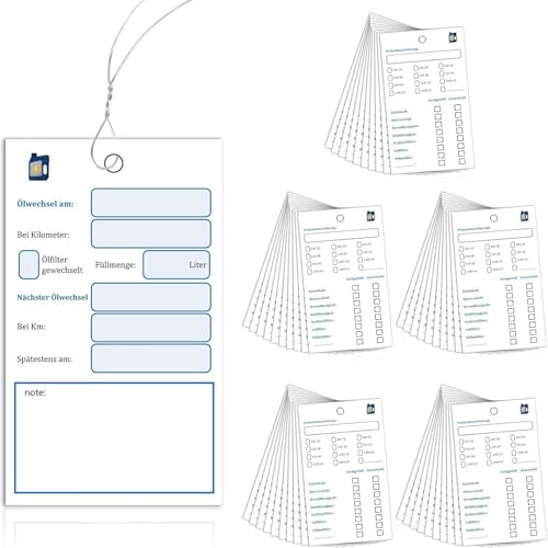 KADSXIYA Öl-Service-Etiketten, Ölwechsel-Etiketten, Service-Aufkleber für Ölwechsel, um beste Motorleistungen zu gewährleisten von KADSXIYA
