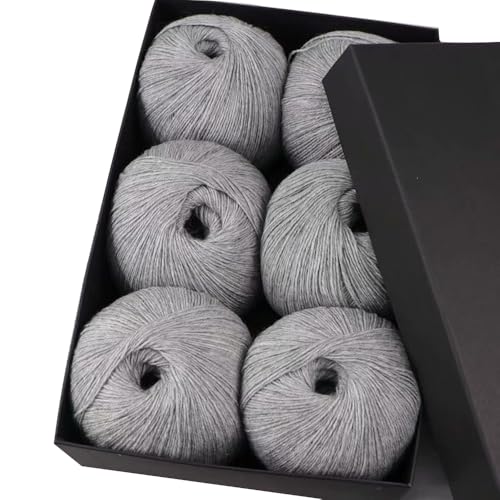 KAFELE 300G Garn, 6 Bälle, Hautfreundlich Und Bequem, Geeignet Für Das Stricken Von Warmen Schals, Hüte, Handschuhe,C von KAFELE