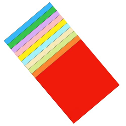 100 PCs Papierklapppapier Doppelseitiges Quadratisches Papier Gleiche Farbe Auf Beiden Seiten Für Kinderschule Kunsthandwerksprojekte von KAHDGSS