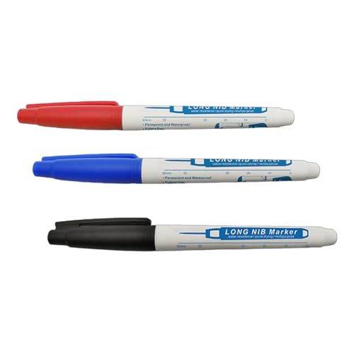 3 Stücke Nase Marker 30mm Tiefe Reichweite Marker Spitze Marker Stift Wasserdicht Tief Loch Marker Carpenter Marker von KAHDGSS