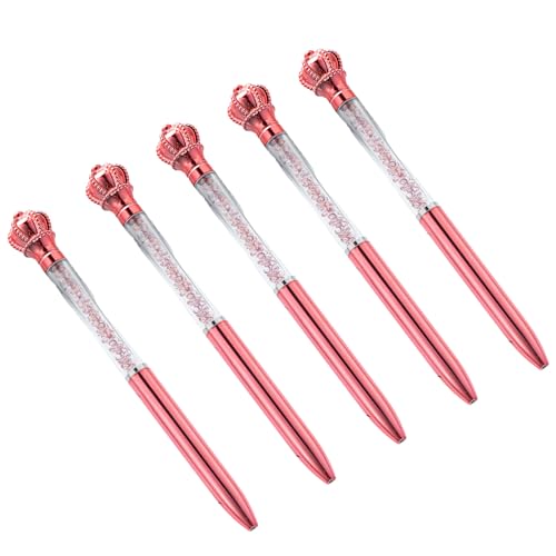 5 Stück Kronen-Kugelschreiber, 1,0 mm, Unterschriftenstift, Schreibwarenstift, glattes Schreiben für Schüler 5 Stück Kronen-Kugelschreiber, 1,0 mm, Unterschriftenstift, Schreibwarenstift, glattes Schreiben für Schüler von KAHDGSS