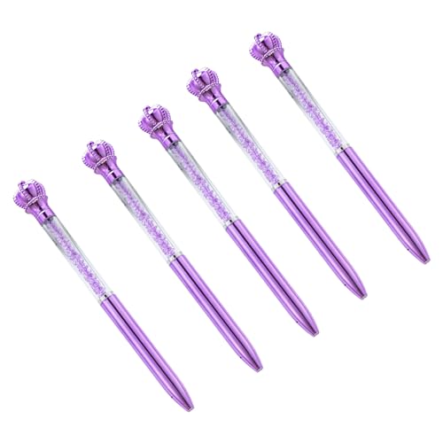 5 Stück Kronen-Kugelschreiber, 1,0 mm, Unterschriftenstift, Schreibwarenstift, glattes Schreiben für Schüler 5 Stück Kronen-Kugelschreiber, 1,0 mm, Unterschriftenstift, Schreibwarenstift, glattes Schreiben für Schüler von KAHDGSS