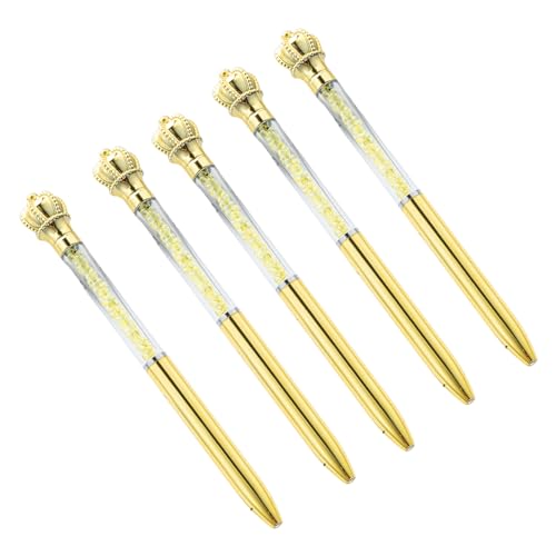 5 Stück Kronen-Kugelschreiber, 1,0 mm, Unterschriftenstift, Schreibwarenstift, glattes Schreiben für Schüler 5 Stück Kronen-Kugelschreiber, 1,0 mm, Unterschriftenstift, Schreibwarenstift, glattes Schreiben für Schüler von KAHDGSS