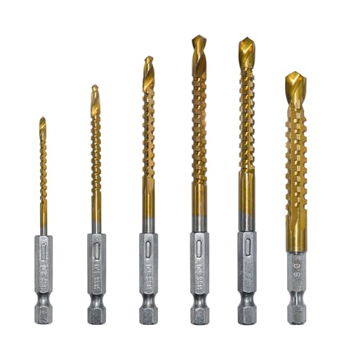 6PCS Bohrer Mit Hexagonalem Schaft Scharf Und Effizient Für Verschiedene Materialien von KAHDGSS