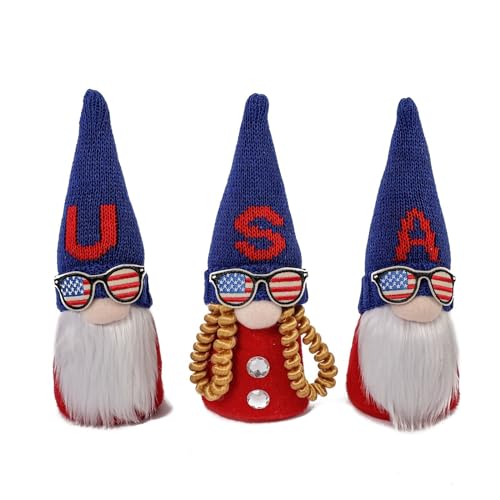 KAHDGSS Creative Decors Practical Independence Day Gnomes Plushs Nordic Dwarfs Festival Home Accent Party Decorations von KAHDGSS