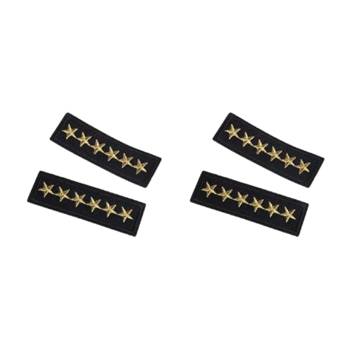 KAHDGSS Star Rank Badge Stickerei Patches auf Kleidung Applikation Bügelbilder für Kleidung Aufkleber Nähen Aufbügeln Patches von KAHDGSS