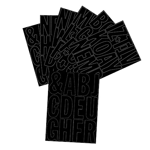 KAILIKETIY 1 Satz Alphabet-Aufkleber abziehbar akustikgitarre caakg abfalleimer beemysafe Verpackung Etikett Auto buchstaben aufkleber Klassifizierungsaufkleber dekorative Aufkleber PVC Black von KAILIKETIY