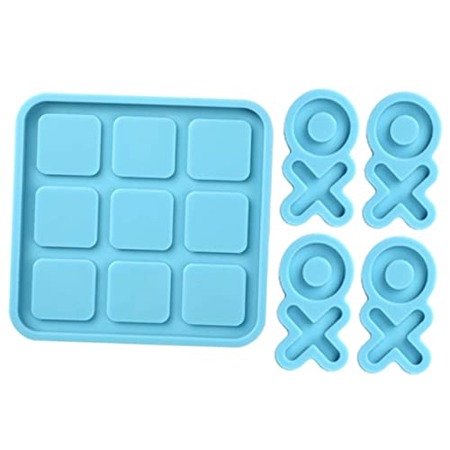 KAILIKETIY 1 Satz Xo-Board-Form Spiel Brettformen quadratische Form für Mousse DIY Schachbrett Form Schachbrett Gießform Schachform Silikonform handgemachte Schachform Kieselgel Sky-blue von KAILIKETIY