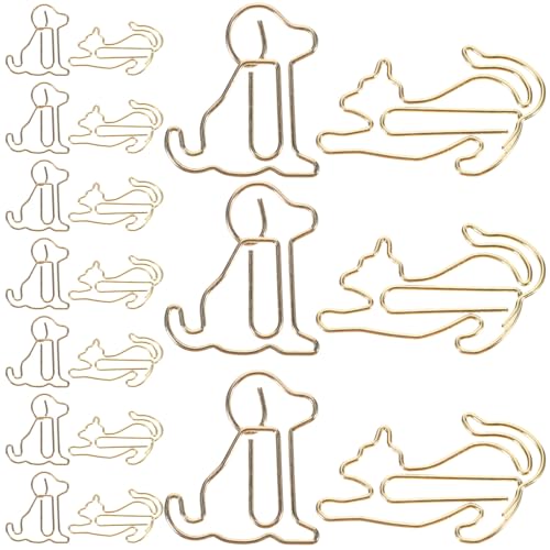 KAILIKETIY Hundesalon Hund Welpen Form Tier Büroklammern Metall Befestigung Clips Set von KAILIKETIY