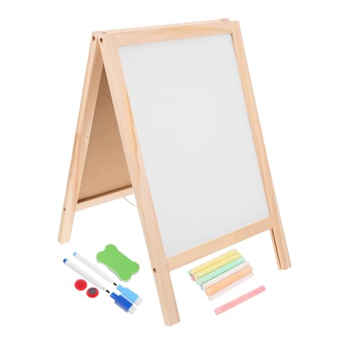 KAILIKETIY 1 Set Nachrichtentafel Aus Holz Whiteboard Für Kleinkinder Tafel-staffelei-schilder Schilder Für Sandwichbretter Im Freien Board- Magnetstaffelei Für Kreide Hölzern von KAILIKETIY