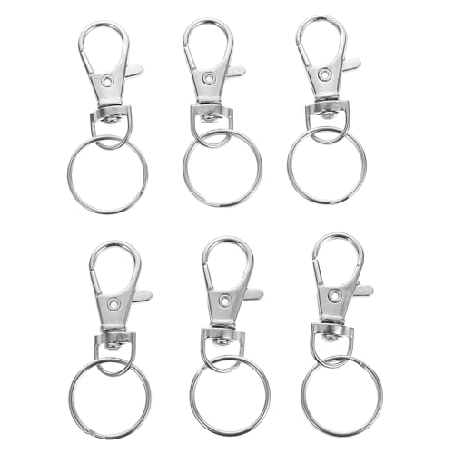 KAILIKETIY 100 Sätze hund schlüsselanhänger Abzug abschließbarer Hund Hundeleinenclip Halsband für Hunde Kabel hundeplatz hundematte key chains Hundeklammern Taschenschnalle Legierung Silver von KAILIKETIY