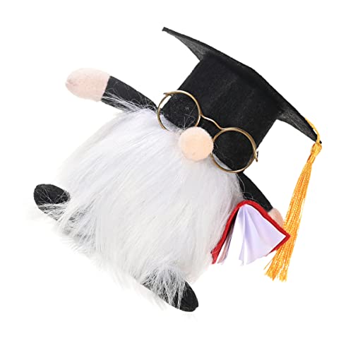 KAILIKETIY 1Pc Tragen Sie eine Brille Rudolph bürodeko büro Dekoration Schlafzimmer Dekoration GNOME Puppe Dekoration Bausatz Fee Film Heimdekoration Gnom der Abschlusssaison Stoff von KAILIKETIY