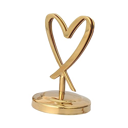 KAILIKETIY 1Stk Menü-Fotoordner Schilderhalterung Inhaber Schmuck Tischkartenhalter Gold Desktop - büro dekoration office decoration metallic Menühalter Fotokarten-Clip Überzug Golden von KAILIKETIY