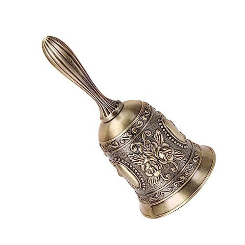 KAILIKETIY 1Stück Tischglocke aus Retro Handglocke für Restaurant und Bar Laute Serviceglocke mit Holzgriff Dekorative Metallglocke für Veranstaltungen Bronzefarben KAILIKETIY 1Stück Tischglocke aus Retro Handglocke für Restaurant und Bar Laute Serviceglocke mit Holzgriff Dekorative Metallglocke für Veranstaltungen Bronzefarben von KAILIKETIY