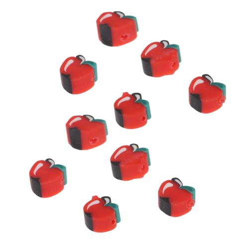 KAILIKETIY 200pcs Geschnittene Tonfrüchte Geformte Perlen Wassermelonen-tonperlen Weiße Tonperlen Makramee-perlen Rocailles Abstandsperlen Perlen-kit Fruchtabstandshalter Bausätze Polymer-ton von KAILIKETIY