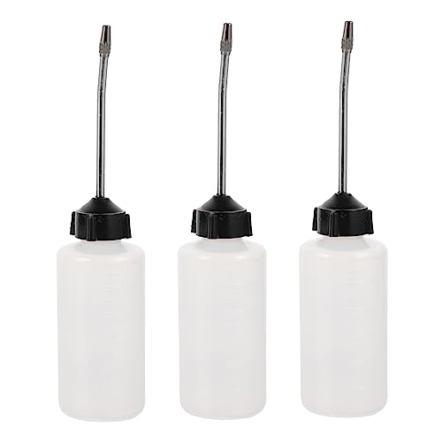 KAILIKETIY 2sets Nähmaschinenöler Leere Ölflasche Kunststoffölflasche Langmundiger Ölbehälter Ölflasche Mit Nadelapplikator Leeres Öl Öler Für Industrielle Nähmaschinen Ölkanne Plastik 3pcs*2 von KAILIKETIY