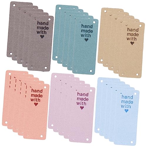 KAILIKETIY 30Stücke Handgefertigte Stricketiketten Aus Mikrofaser Für Kreative Nähprojekte Kleidungsetiketten Für Beutel Für DIY Und Personalisierte KAILIKETIY 30Stücke Handgefertigte Stricketiketten Aus Mikrofaser Für Kreative Nähprojekte Kleidungsetiketten Für Beutel Für DIY Und Personalisierte von KAILIKETIY