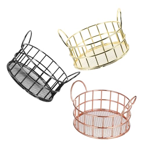 KAILIKETIY 3Stücke Mini Aufbewahrungskörbe aus Schmiedeeisen Drahtkorb für Schreibtisch Kosmetikkorb Roségold Organisation von Büroklammern Schmuck KAILIKETIY 3Stücke Mini Aufbewahrungskörbe aus Schmiedeeisen Drahtkorb für Schreibtisch Kosmetikkorb Roségold Organisation von Büroklammern Schmuck von KAILIKETIY