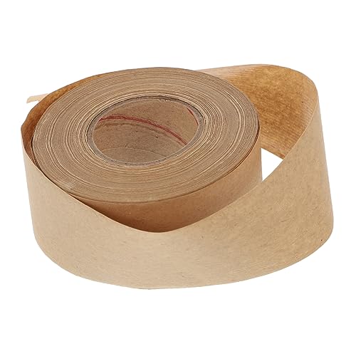 KAILIKETIY 5 Pcs Klebeband Aus Kraftpapier Bindung Bildrahmenband Straße Karton Durchsichtiges Paketband Klebrig Aktiviert Gold Nachfüllungen Aufkleber Post- Schreibbar Gummiert Patch Spender von KAILIKETIY