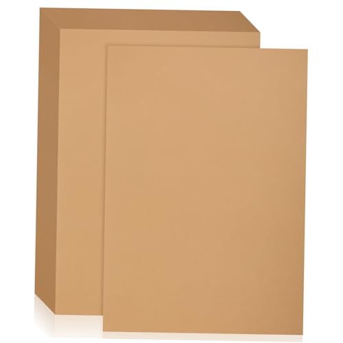 KAILIKETIY 50 Pcs Bemalen von handgeschöpftem Karton Handwerkspapier kartonpapier zeichenpapier Kraftkarton Sammelalbumpapier Bastelpapier Bastelkarton braunes Papier Kraftpapier Beige von KAILIKETIY