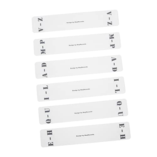 KAILIKETIY 6Stücke Teiliges CD Klassifizierungskarten aus Acryl Robuste und Langlebige Record Organizer Indexkarten für Schnelle Buchstabenklassifizierung KAILIKETIY 6Stücke Teiliges CD Klassifizierungskarten aus Acryl Robuste und Langlebige Record Organizer Indexkarten für Schnelle Buchstabenklassifizierung von KAILIKETIY