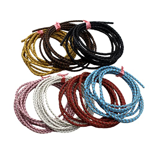 KAILIKETIY Armbandschnur Aus Echtem Geflochtenem Leder Rund Für Schmuckherstellung Und DIY Armbänder Hochwertige Kordel Zur Individuellen Gestaltung von KAILIKETIY