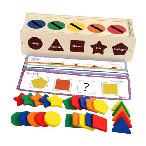 KAILIKETIY Holzspielzeug Sortierbox für Montessori Motorikspielzeug Feinmotorik Form Farbenerkennung Lernspielzeug für Kleinkinder Ab Jahr KAILIKETIY Holzspielzeug Sortierbox für Montessori Motorikspielzeug Feinmotorik Form Farbenerkennung Lernspielzeug für Kleinkinder Ab Jahr von KAILIKETIY