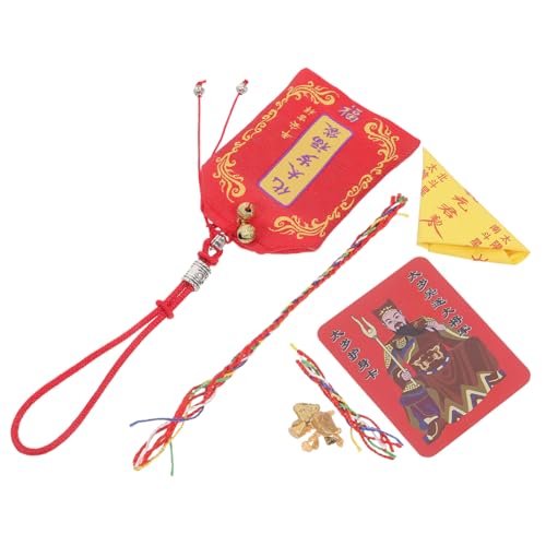 KAILIKETIY Japanische Omamori-Charms 2025 Jahr Der Schlange Tai Sui -Set Wu Sui General Tai Sui Karte Segenstasche Chinesische Neujahrsdekoration Auto-hängeornamente Für Glück Und von KAILIKETIY